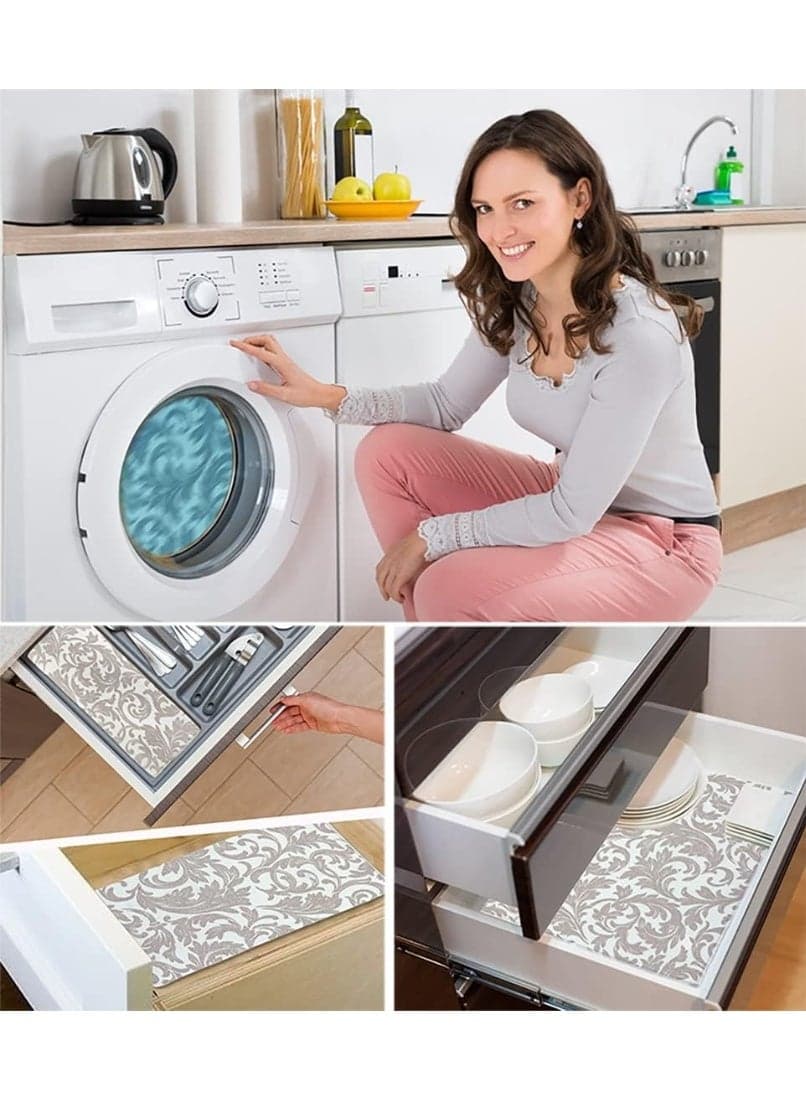 Multi-Purpose Dish Drying Mat for Pots Pans and Cutlery 38 x 51 cm Place Mats (٨)