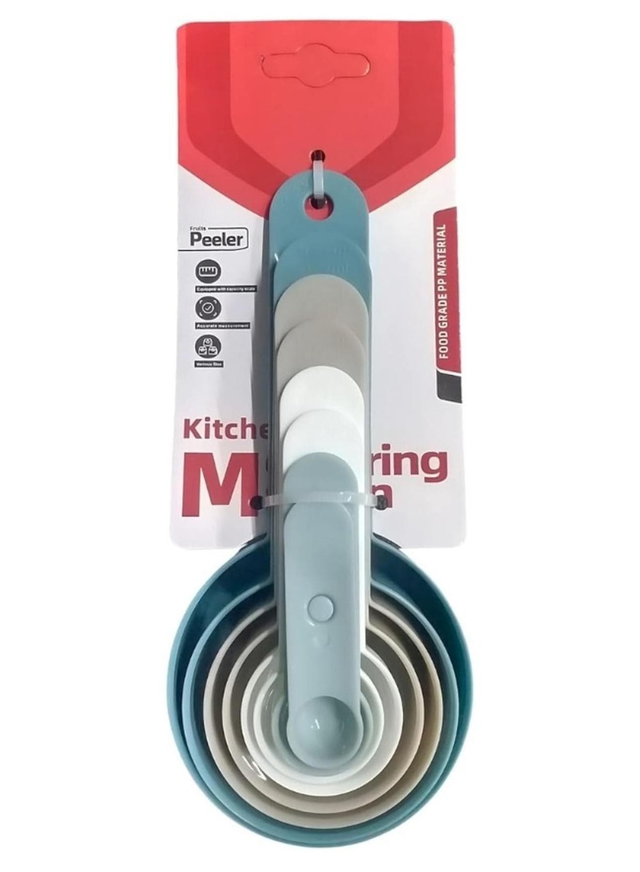 Set of 8 Kitchen Measuring Spoons Precise Measuring Tools for Baking and Cooking for Dry and Liquid Ingredients (Multicolor) Measuring Tools & Scales