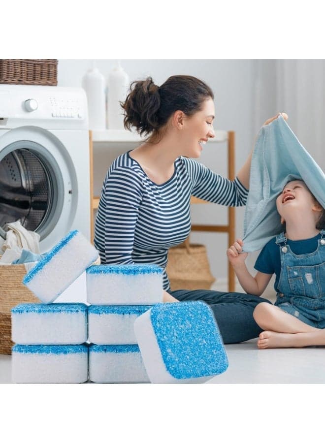 Powerful Automatic Washing Machine Cleaner Tablets – Deep Cleaning Formula for Front & Top Load Washers – Removes Odor, Residue, Limescale & Rust – Monthly Use for Optimal Performance – 12 Tablets All Purpose Cleaners (4)