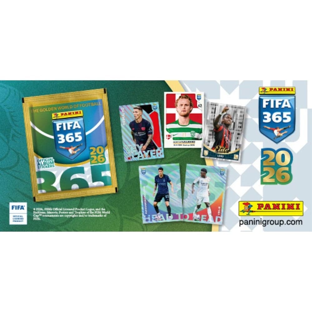 Panini - FIFA 365 2026 Stickers Pack (5 Stickers Inside)(Only One Pack will Sent) - 185755 Kid's Sports (4)