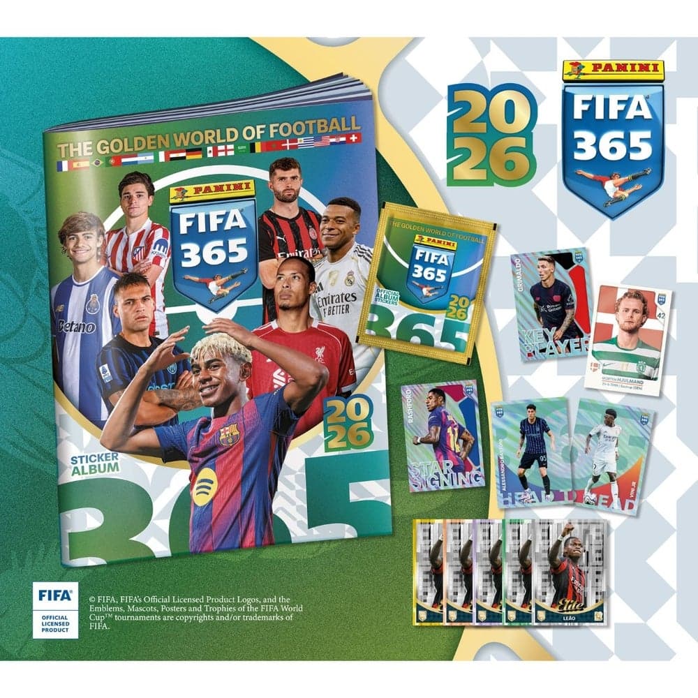 Panini - FIFA 365 2026 Stickers Pack (5 Stickers Inside)(Only One Pack will Sent) - 185755 Kid's Sports (3)