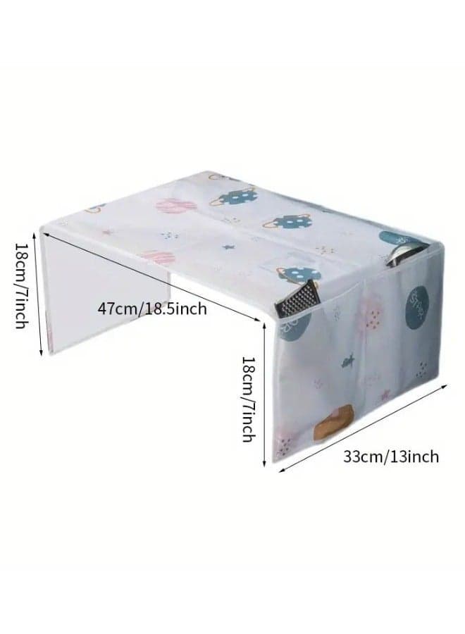 1pc Pocket Design Microwave Cover, Waterproof, Dustproof and Stainproof 85*35cm Storage Sets (6)