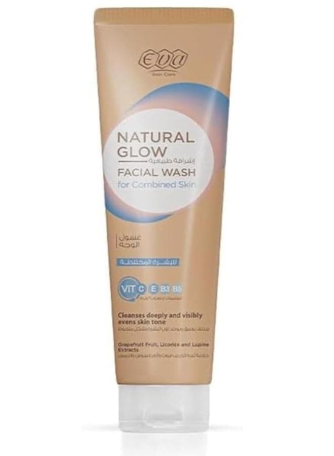 Natural Glow Facial Wash For Combined Skin 100 Ml Face Wash