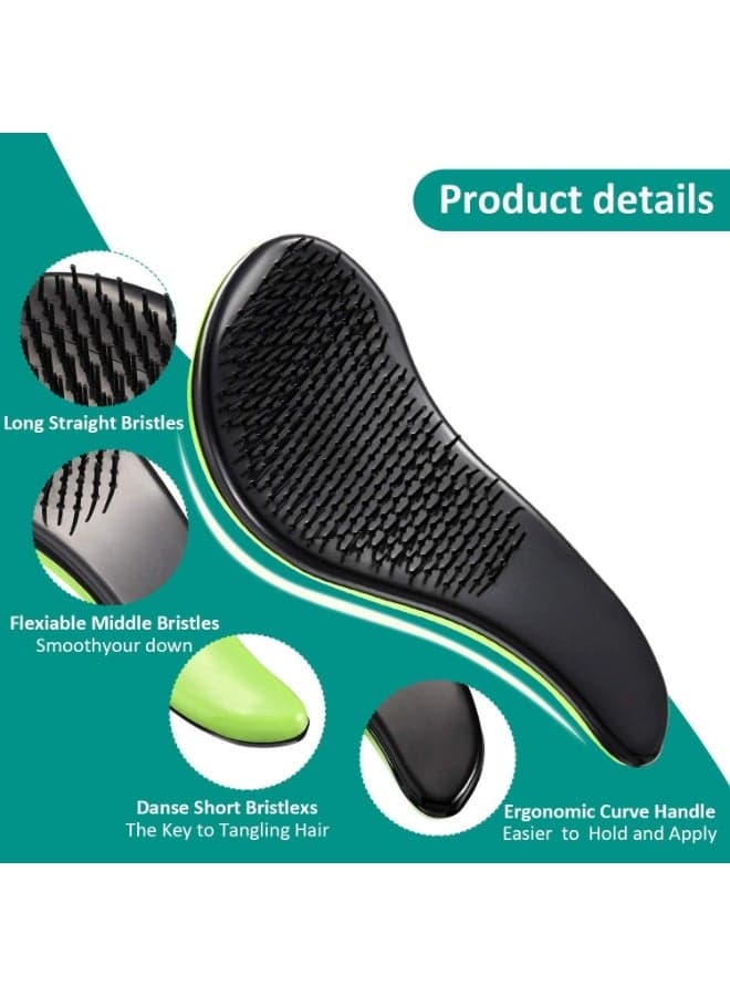 Generic Multicolor Hair Brush – Detangling Brush for Wet & Dry Hair, Gentle on Scalp, Reduces Breakage, Suitable for Curly, Straight, Thick, and Fine Hair – Lightweight & Comfortable Grip (9)
