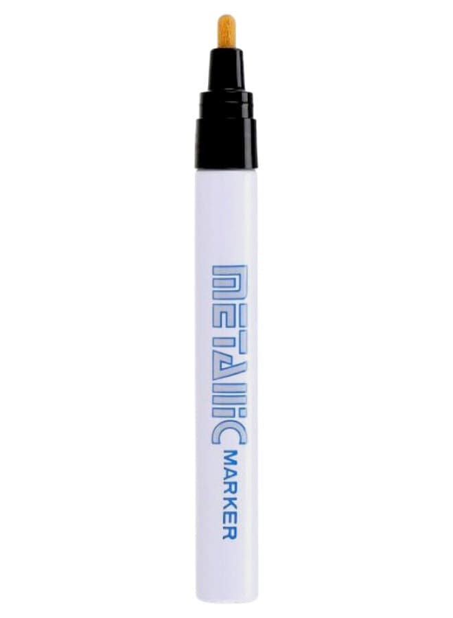 Black Metallic Paint Marker - For Car Scratches & Tire Marking - Permanent & Waterproof Scratch Repair (٣)
