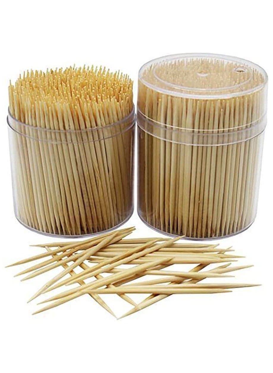 Wood Toothpick - 2 pack Toothpick & Toothpick Dispensers (4)