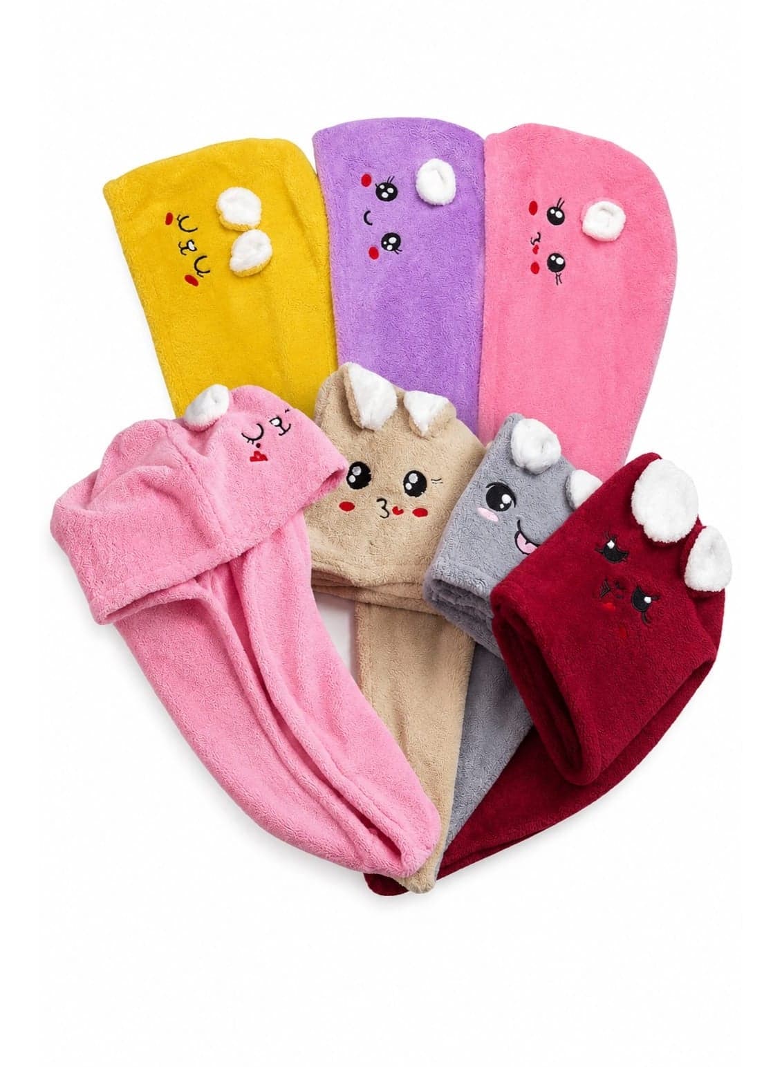 Microfiber Hair Towel – Fast Absorption, High Absorbency & Quick Hair Drying - Mint Green (٣)