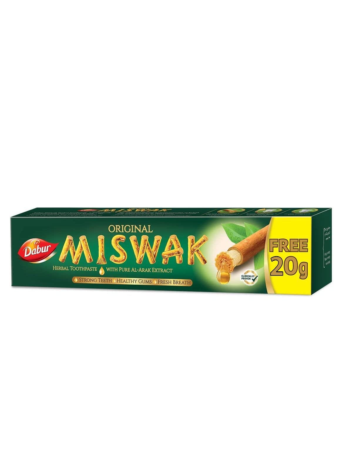 Miswak Herbal Toothpaste 120grams + 20 grams free