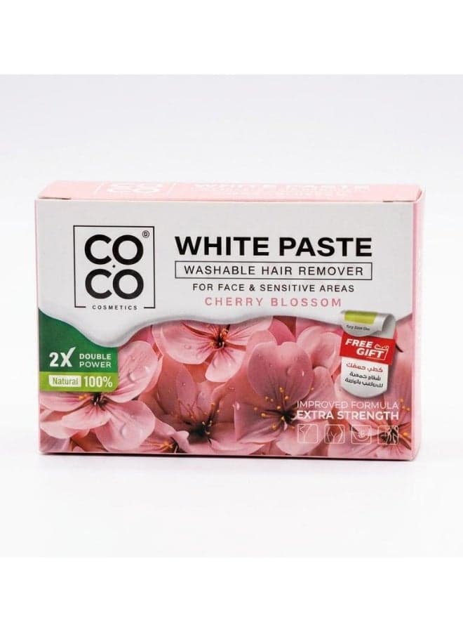 Coco White Hair Removal Paste 100g 100% Natural And Strong For Sensitive Areas And Face (Cherry Blossoms) Personal Care