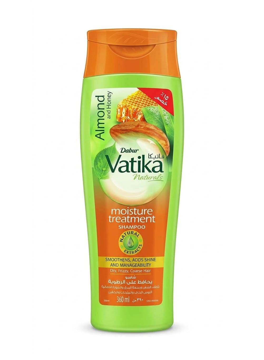 Vatika Naturals Moisture Treatment Shampoo Almond & Honey 360 ML