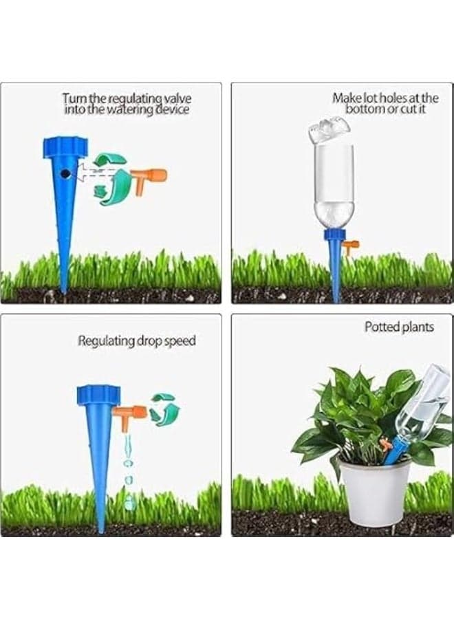 Self-priming drip irrigation system for plants – adjustable automatic watering device – suitable for most bottles for indoor and outdoor use-3PCS (4)
