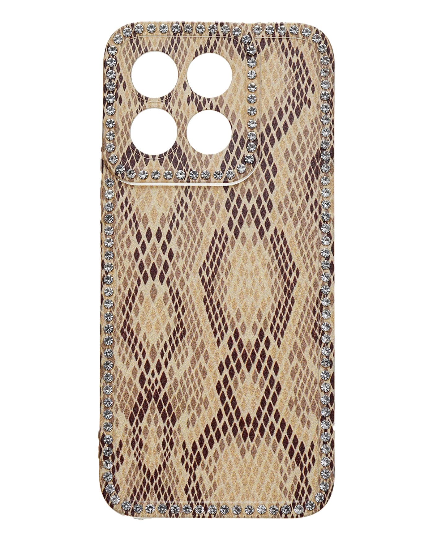 جراب هاتف بلاستيكي مرصع بأحجار الراين لهاتف هونر X8c - متعدد الألوان STM-095-HonX8c Cases & Covers
