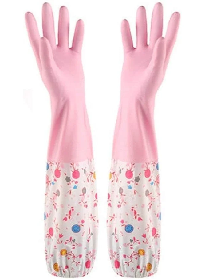 Thickened Cleaning Gloves Set Of Washing Gloves Waterproof Latex Gloves For Kitchen Dish Washing Laundry Cleaning Multicolour Kitchen Accessories
