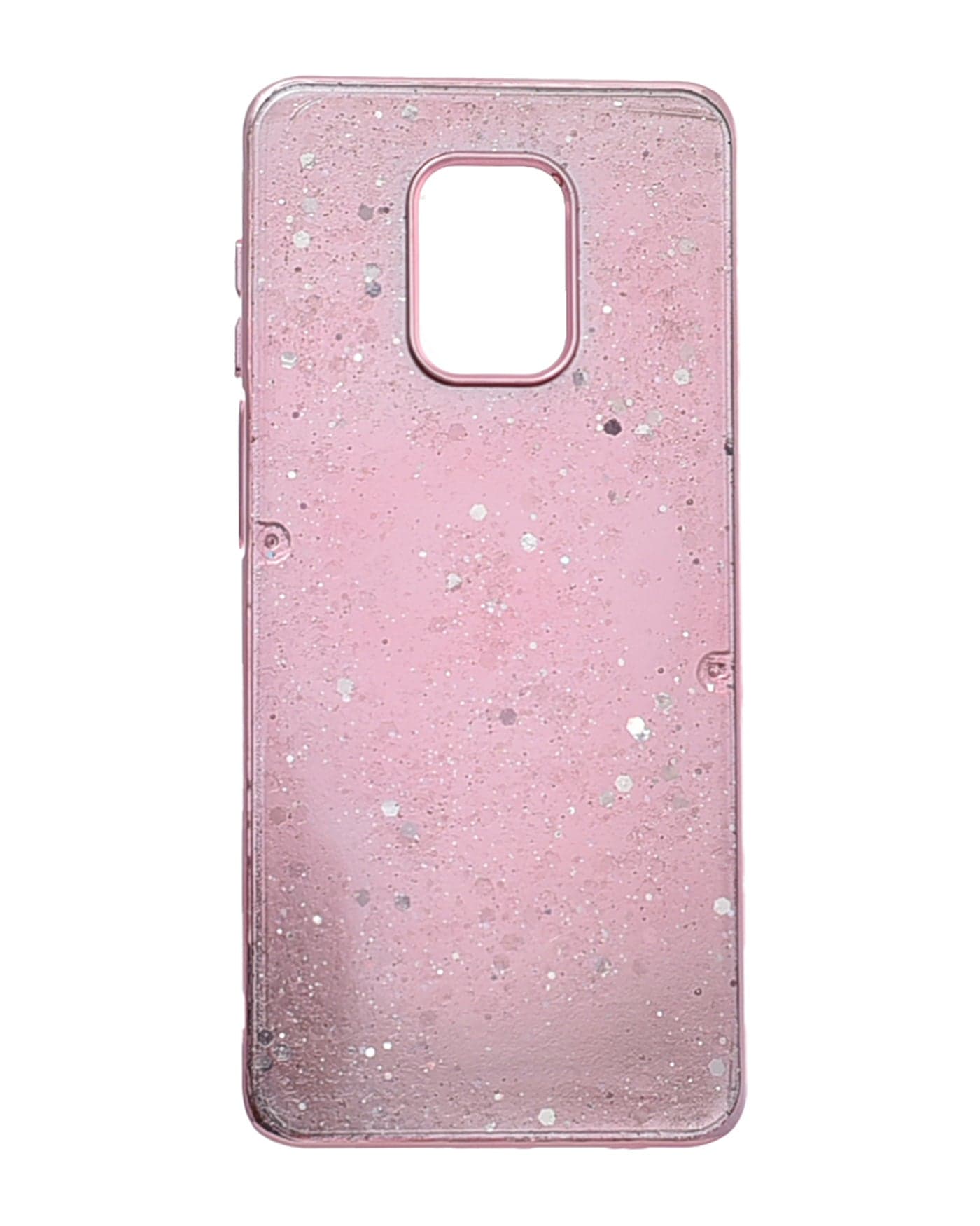Glitter Plastic Phone Case for Xiaomi Redmi Note 9S - Pink Cases & Covers