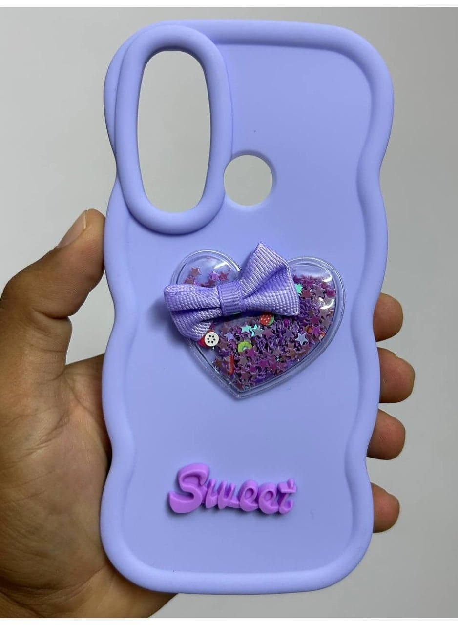 Sweet Heart Back Cover Compatible with Realme 5 Cases & Covers (٢)