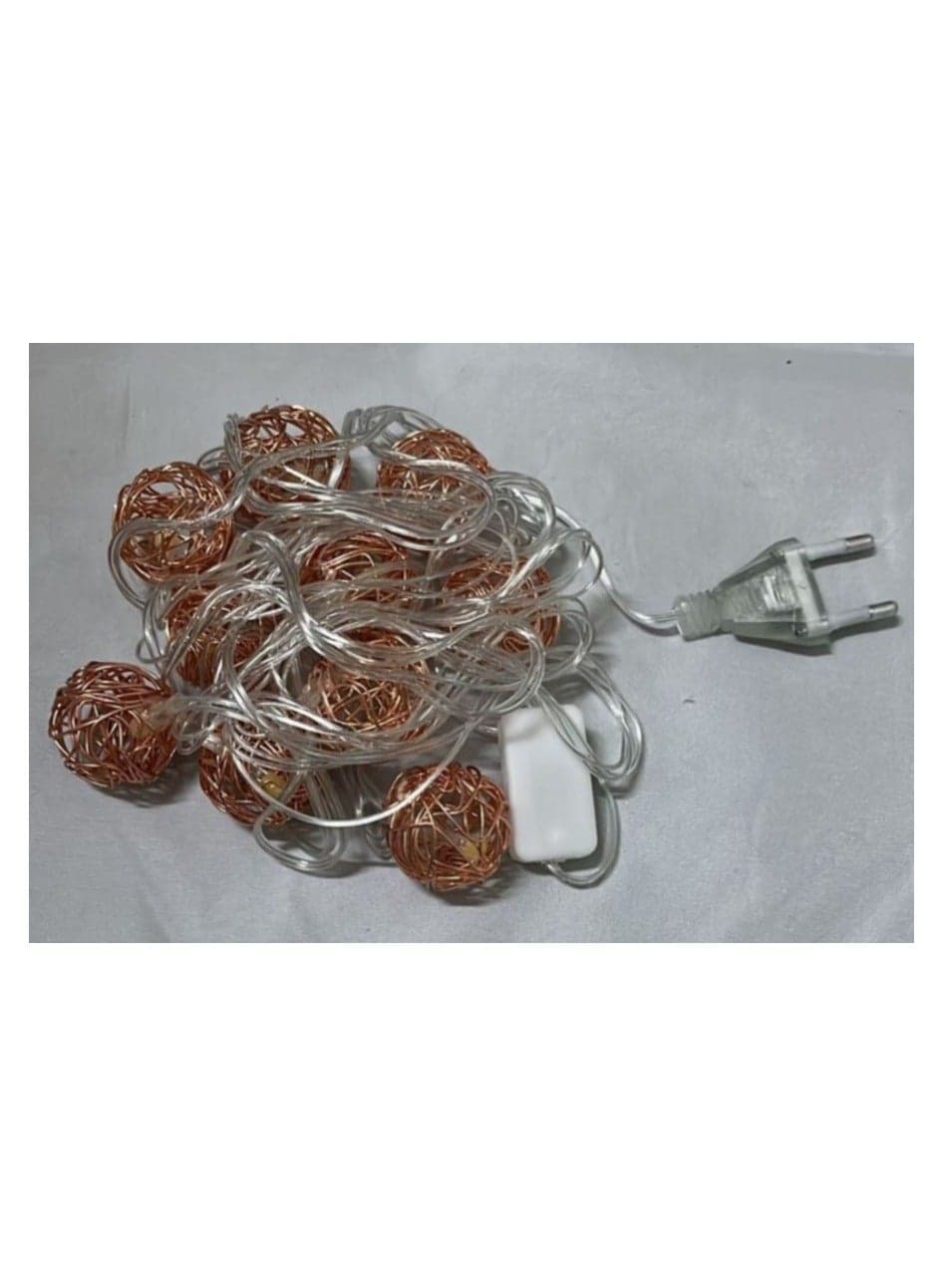Metal lights for celebrating indoor and outdoor decoration, consisting of 10 pieces Light Bulbs (٣)