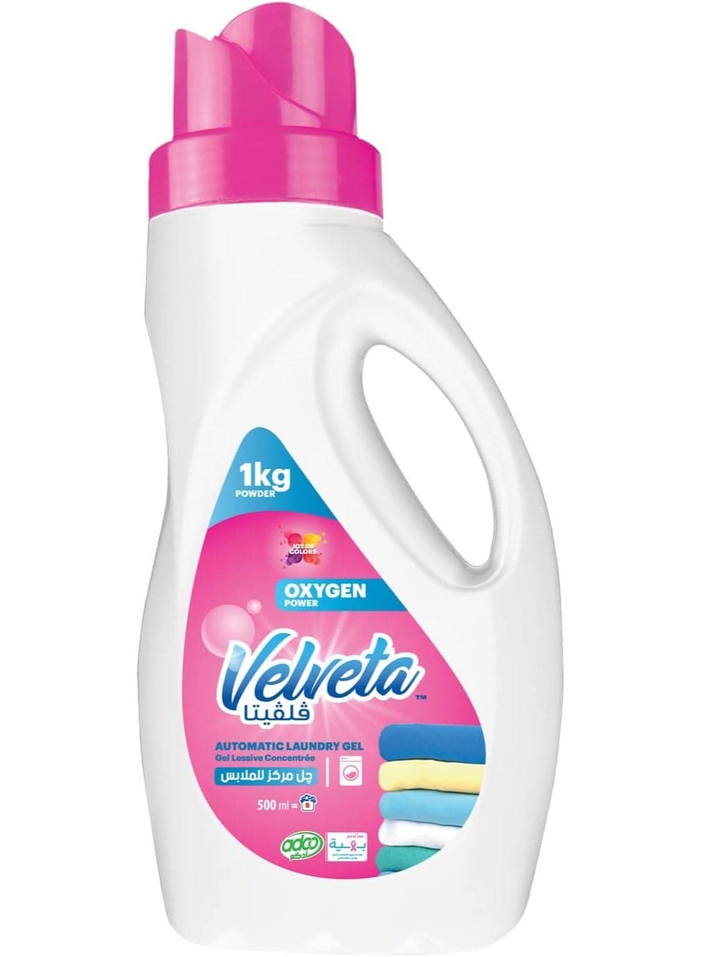Velveta Oxygen Power Gel , 500 ml Liquid Detergents