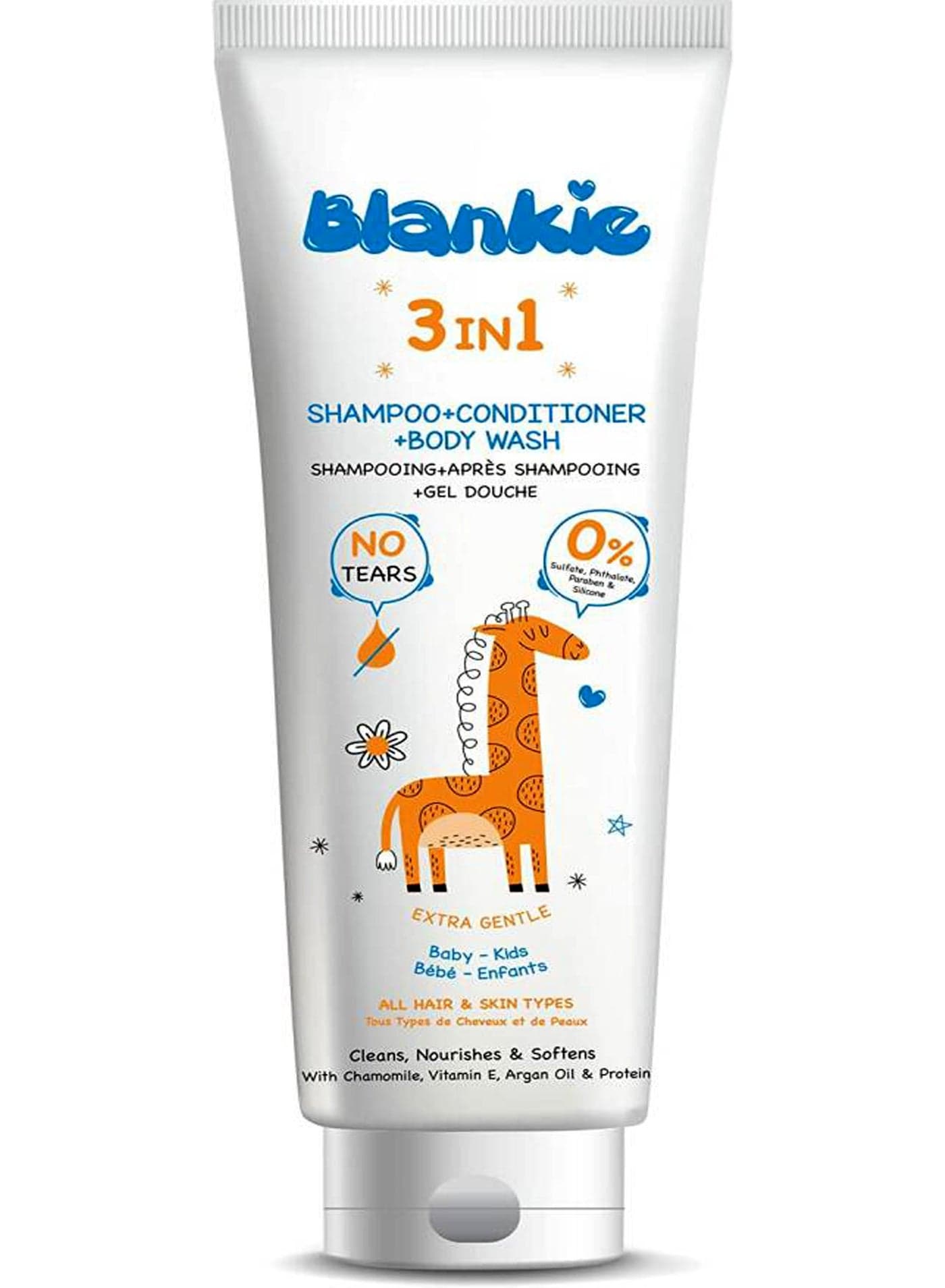 Blankie 3 In 1 Shampoo & Conditioner& Body Wash 200 Ml Baby Shampoos & Conditioners