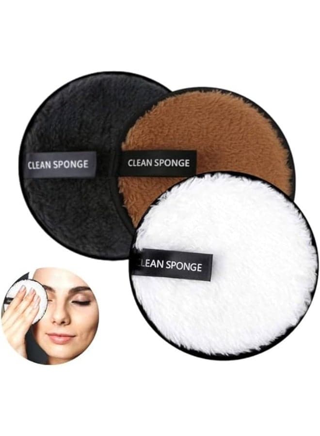 Makeup Remover Sponge – Deep Cleansing Facial Sponge for Sensitive Skin, Ultra Soft, Washable, Eco-Friendly, Multi-Use, Perfect for Daily Care and Gentle Cleansing – Color May Vary Make Up Sponges (٧)