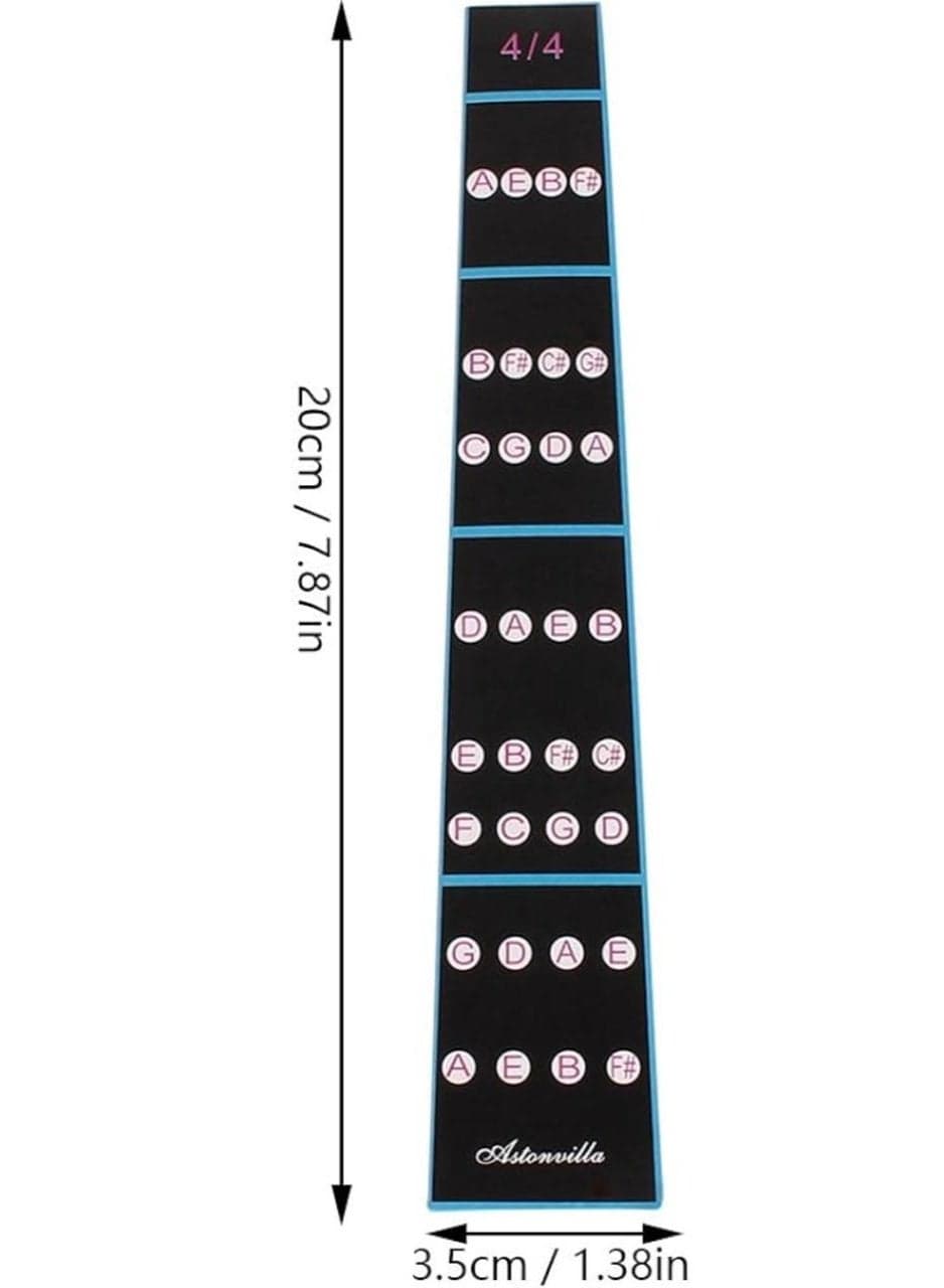 Removable Violin Fingerboard Position Stickers for 4/4 Violin – Finger Guide Labels for Beginners (4)