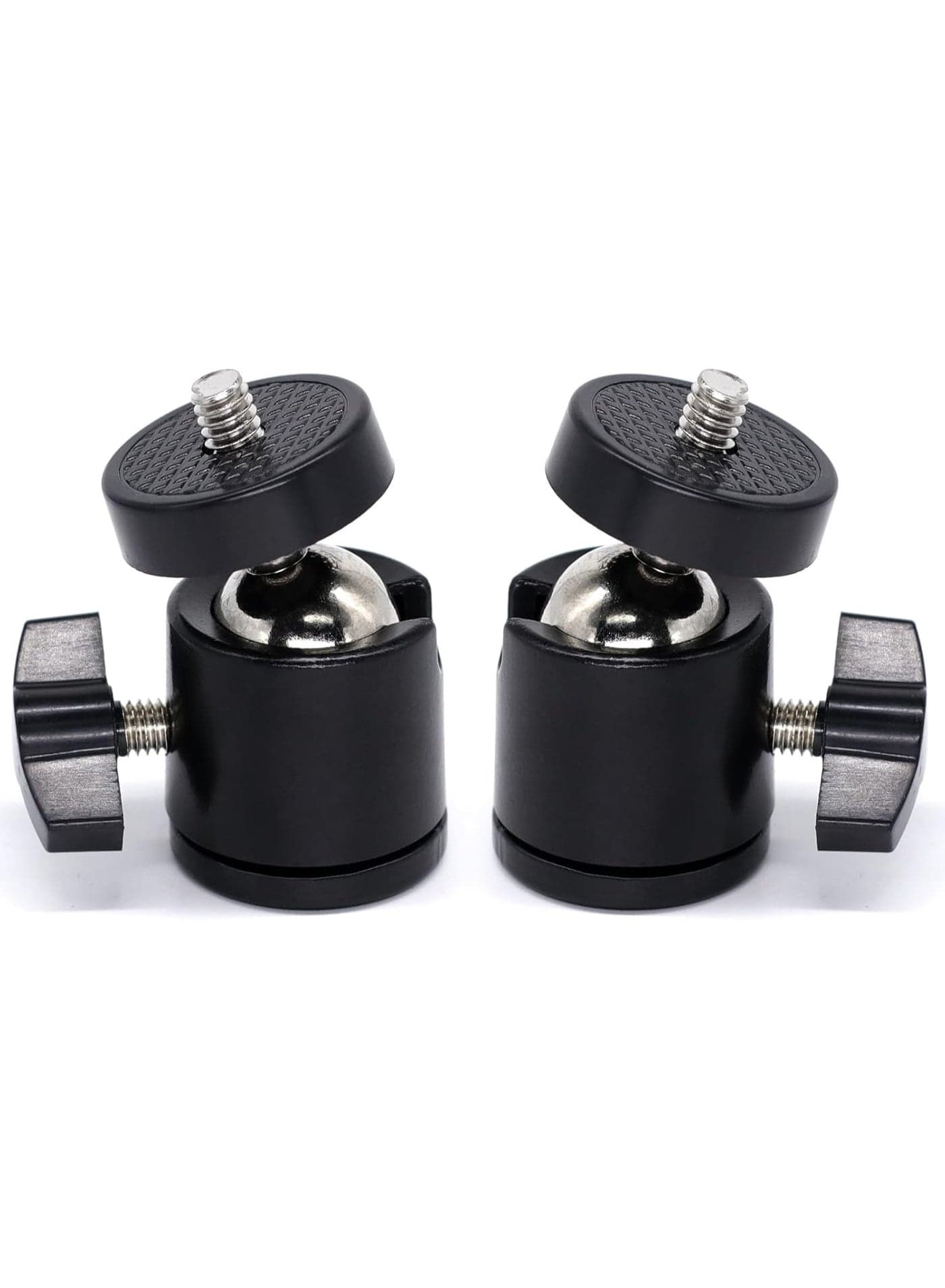 Mini Metal Ball Head Mount 1/4 Inch – 360° Rotatable Tripod Adapter for Cameras and Daily Use