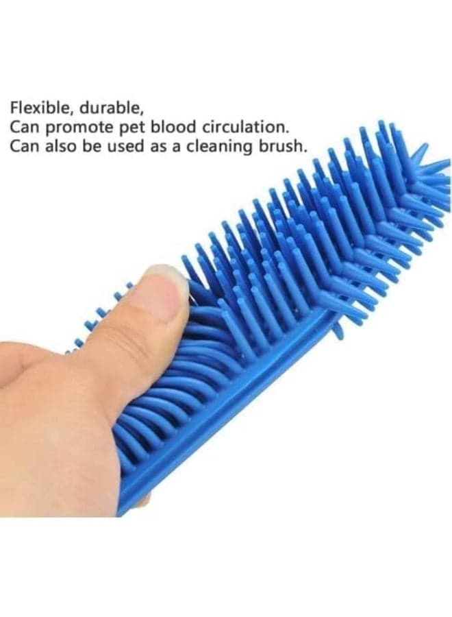 Multipurpose Pet Hair Remover Brush For Cats And Dogs Soft Silicone Grooming Brush Efficient Hair Cleaner For Carpets Bedding And Car Seats Gentle Massage Bath Brush For Pets With Short Or Long Hair Pet Supplies (٥)