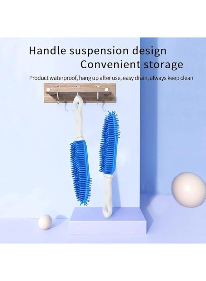 Multipurpose Pet Hair Remover Brush For Cats And Dogs Soft Silicone Grooming Brush Efficient Hair Cleaner For Carpets Bedding And Car Seats Gentle Massage Bath Brush For Pets With Short Or Long Hair Pet Supplies (٤)