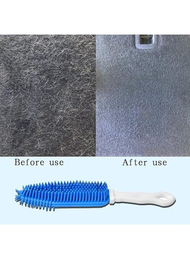 Multipurpose Pet Hair Remover Brush For Cats And Dogs Soft Silicone Grooming Brush Efficient Hair Cleaner For Carpets Bedding And Car Seats Gentle Massage Bath Brush For Pets With Short Or Long Hair Pet Supplies (٧)