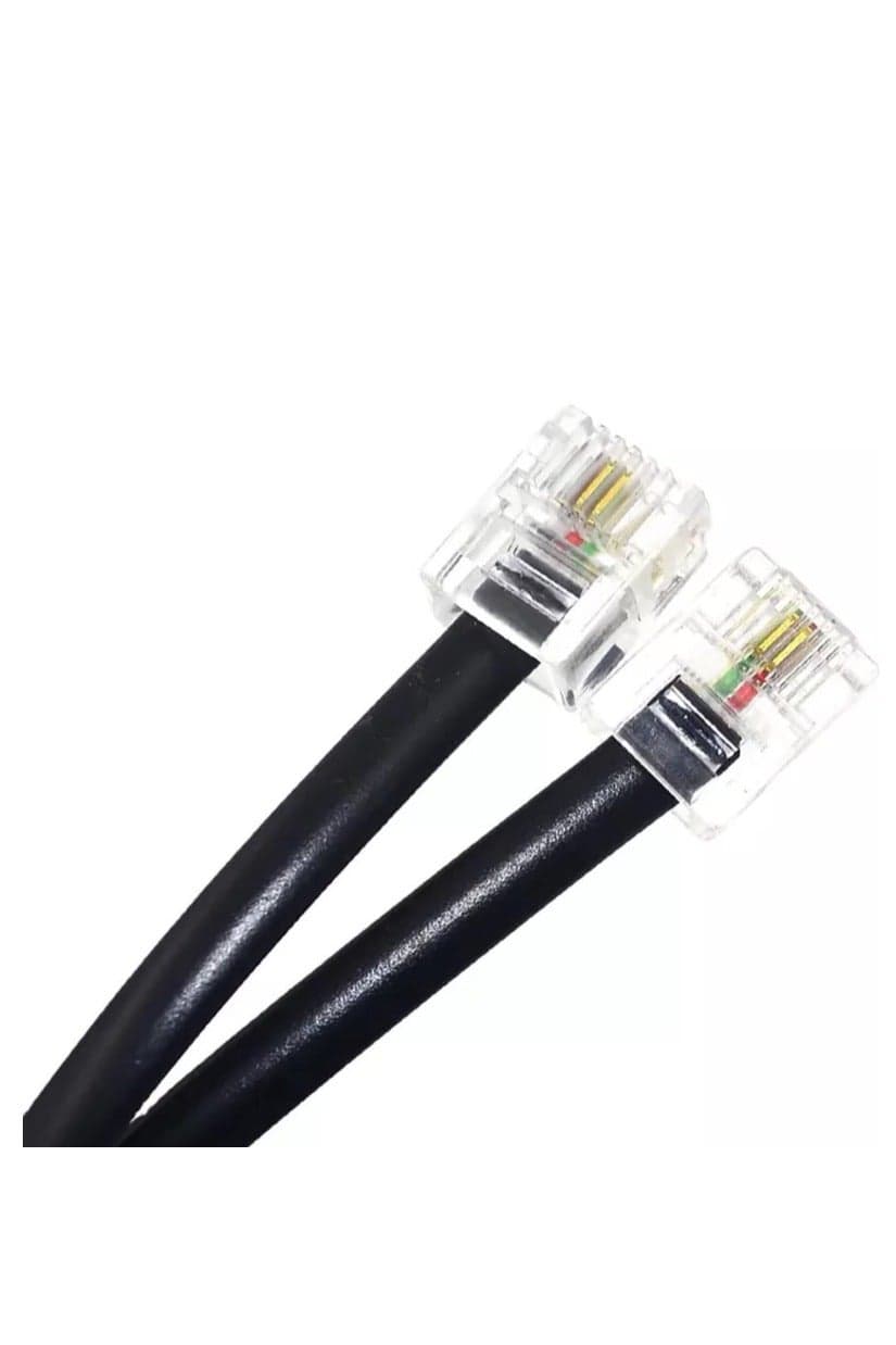 Telephone line cord Cable RJ11 150CM 2 pin Compatible with Router And Home Telephone - multi colour Mobile Accessories (3)