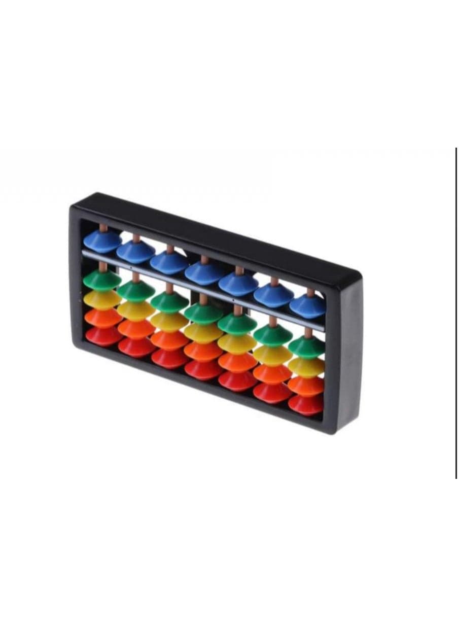 Educational Soroban Abacus – 7 Columns Counting Tool for Kids Mathematics & Counting
