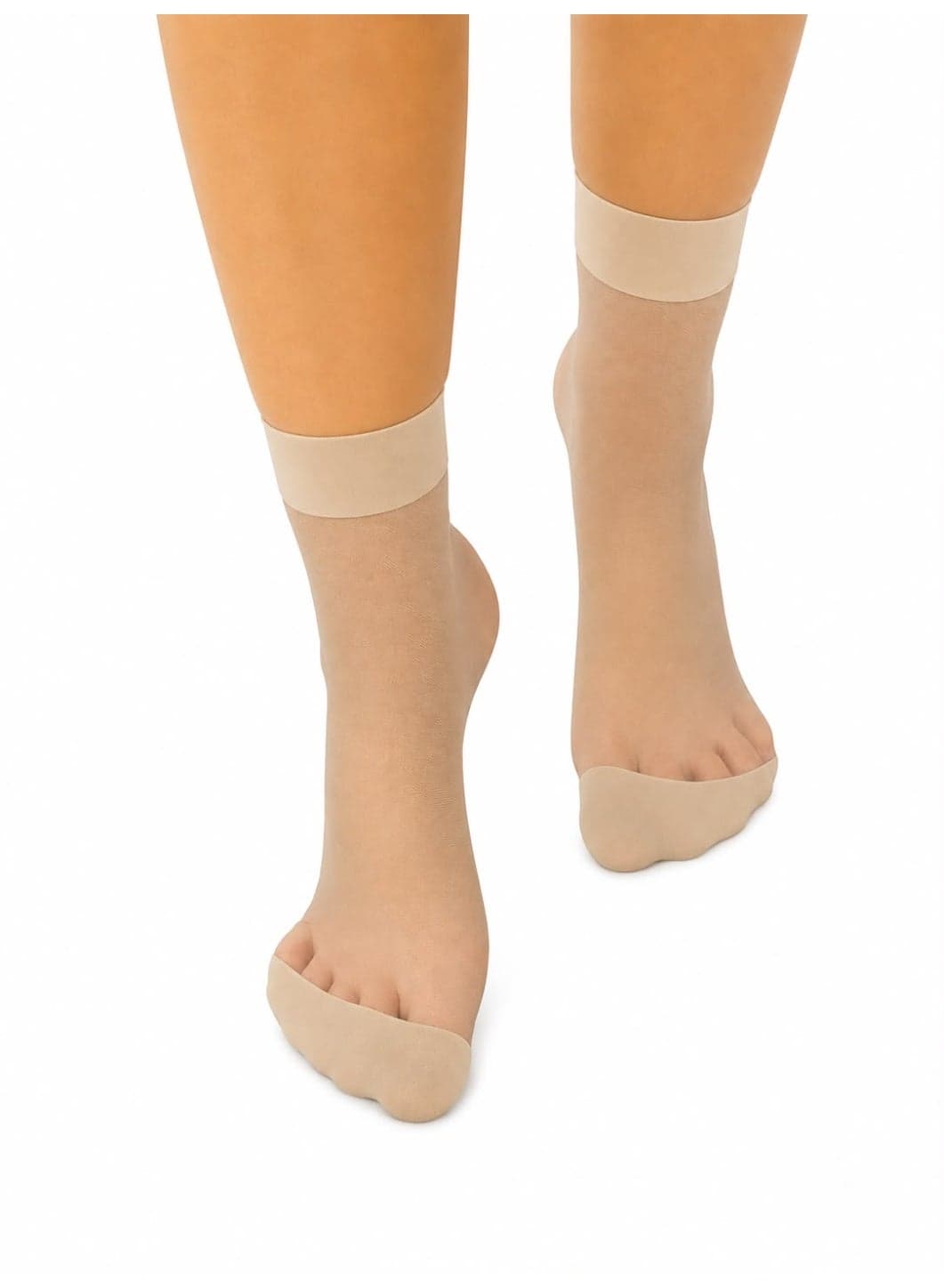 3 Pair of socks Silvy voile socquette beige