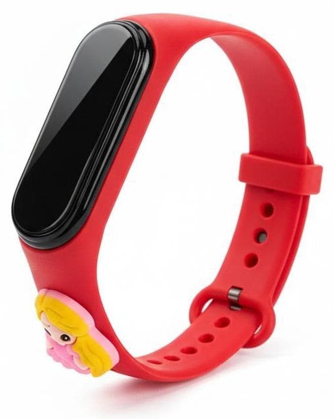 Digital Watch Touch for Boys & Girls & Yoth Rubber Strap With a Fun and Attractive Design Red Women's Wrist Watches