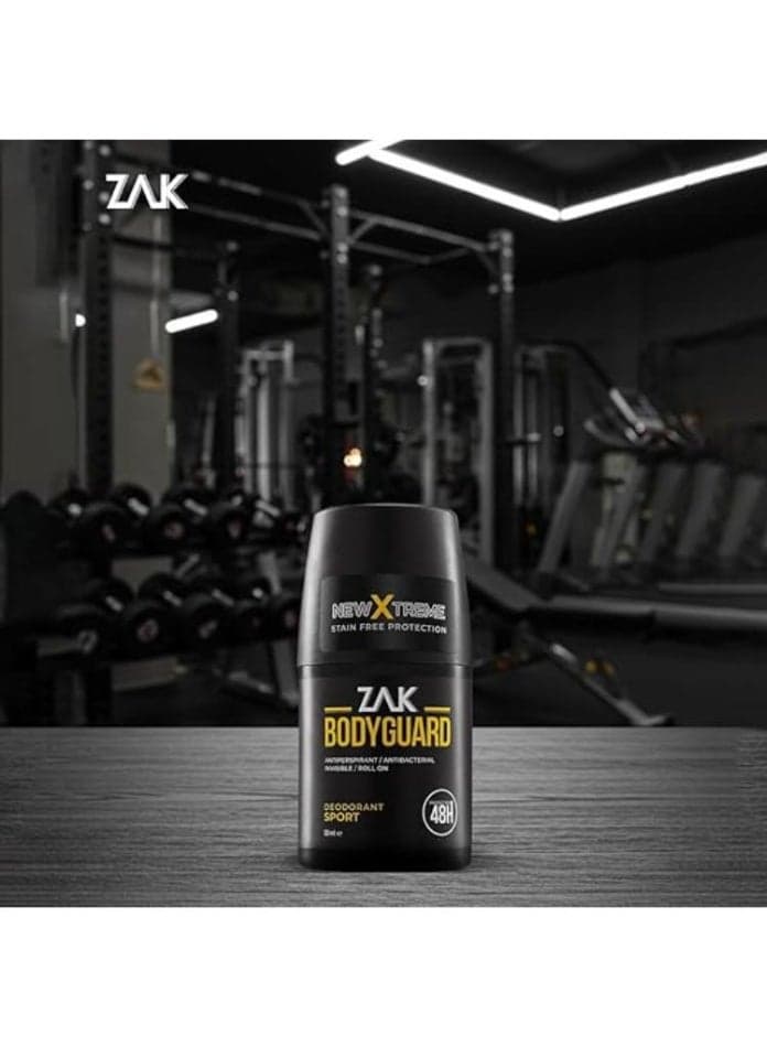 Zak Bodyguard Deodorant Roll On Sport 48H - 50 Ml Deodorants & Antiperspirants (4)