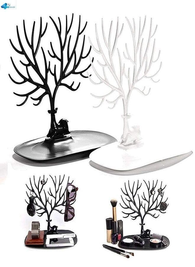 Deer Horn Tree Design Jewelry Rack -jewelry Organizer - Black (4)