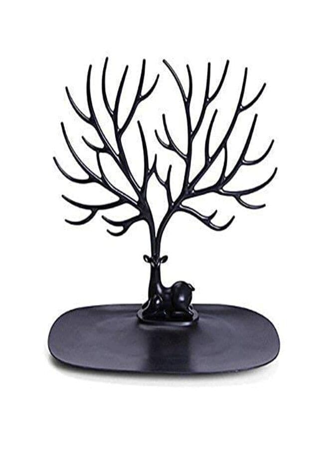 Deer Horn Tree Design Jewelry Rack -jewelry Organizer - Black (5)