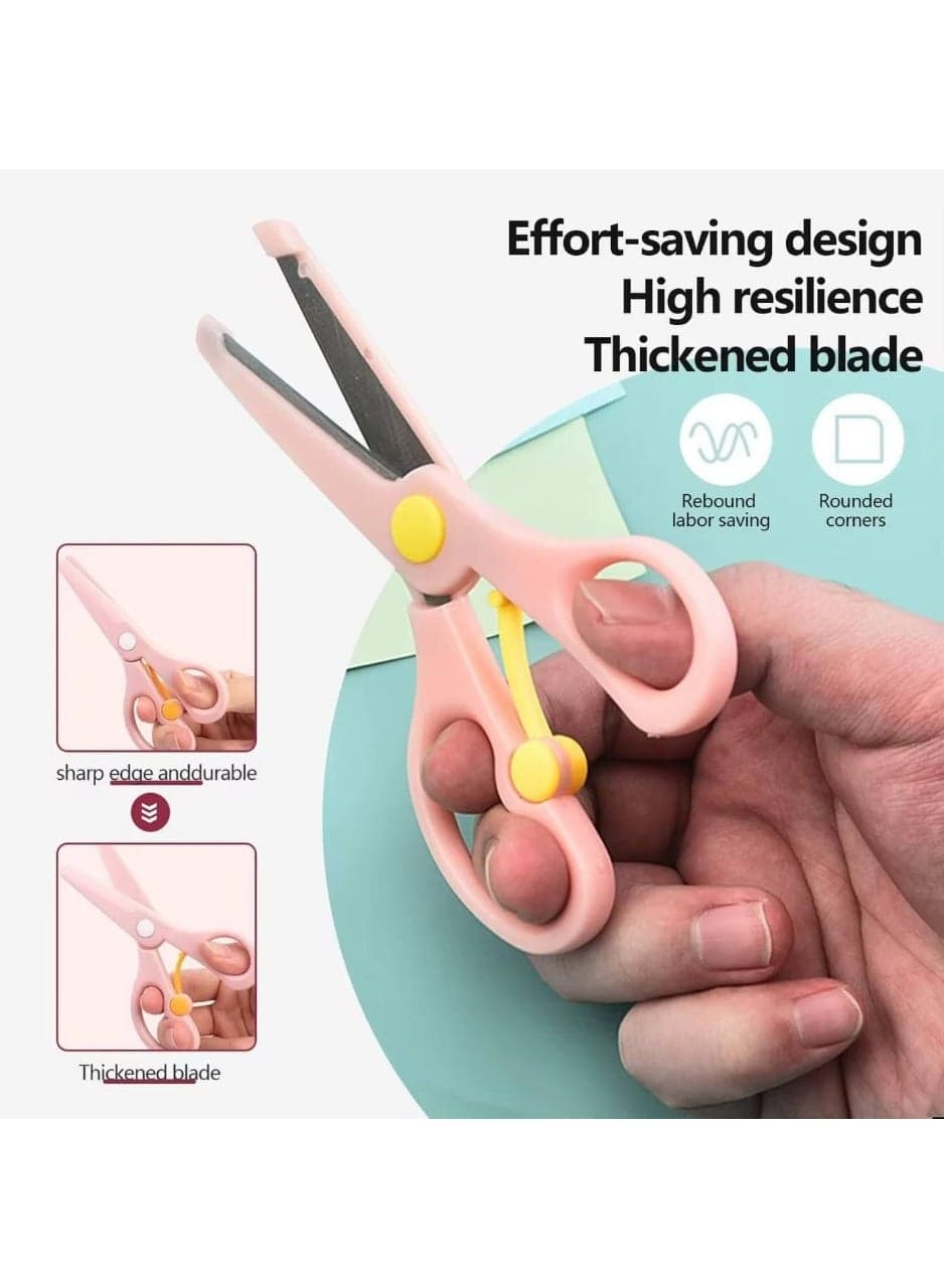 Plastic scissors card with metal tip in different colors Arts & Craft Scissors
