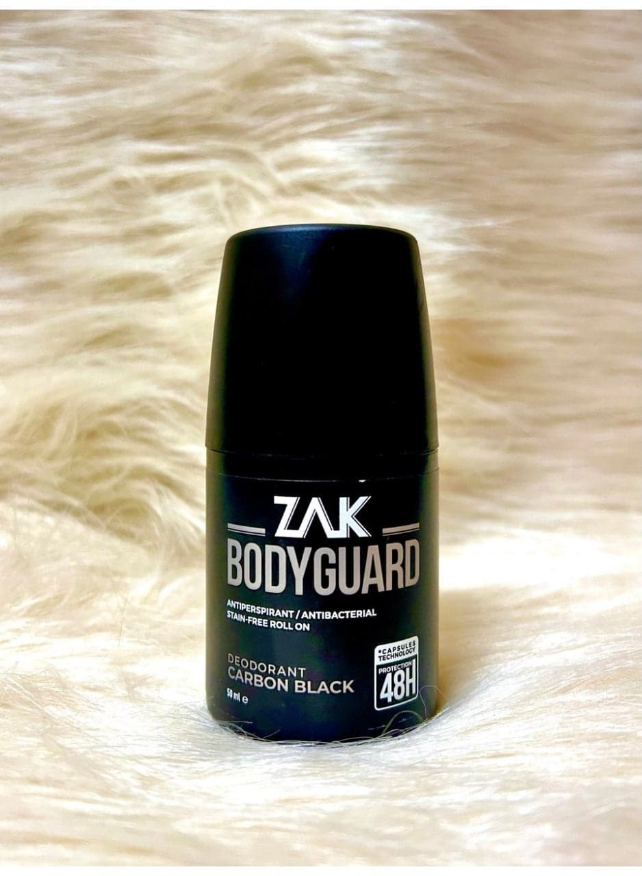 Zak Deodorant Roll On Carbon Body Guard Black 48H 50 Ml (Packaging may vary) Deodorants & Antiperspirants