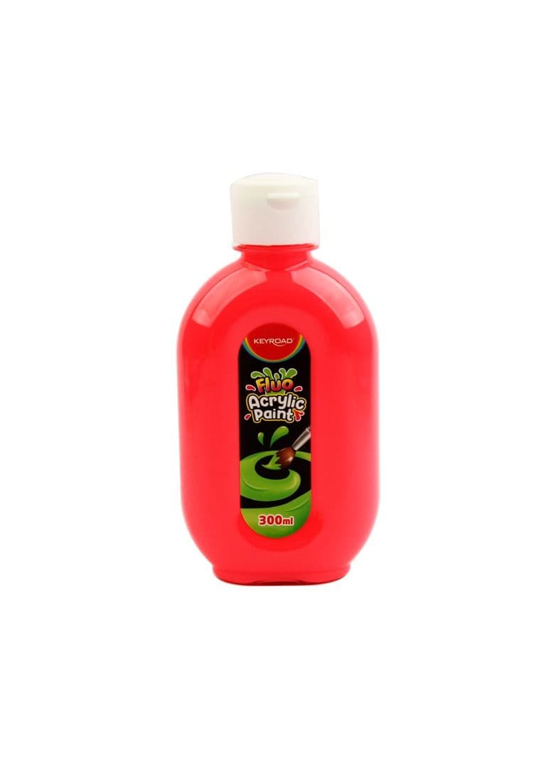 Acrylic Color (300ml) Fluo Red KR972199 Arts & Crafts Supplies