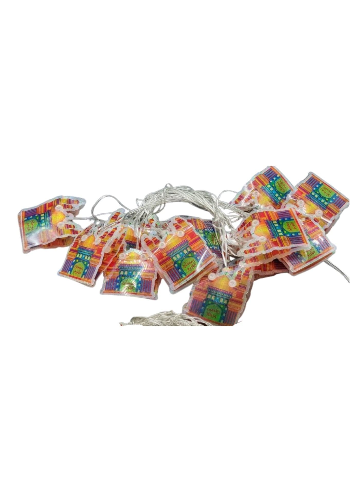 Plasma String Light Branch in a Cluster Shape for Ramadan and Party Decoration - Multi-Color Light Bulbs (٥)