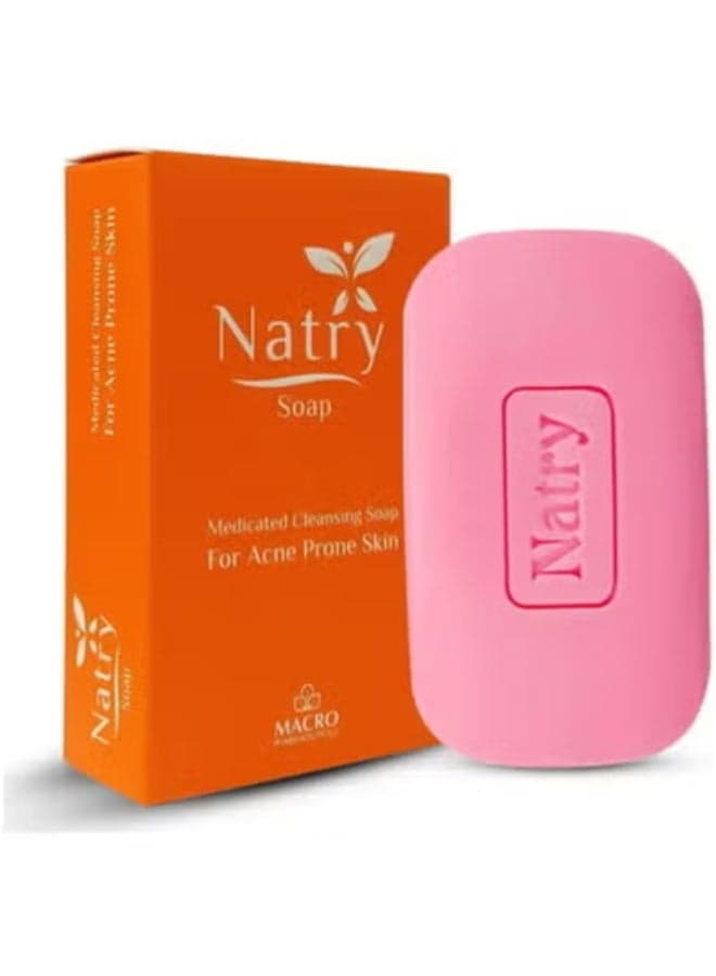Natry Acne Clear Soap | (100g) | Formula for Blemish-Free Skin | Deep Cleansing & Soothing Baby Bath Accessories