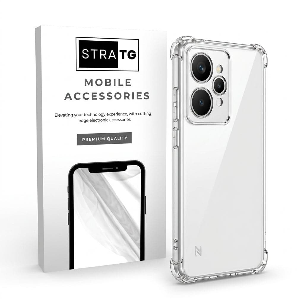 Gorilla Case for Realme 15 5G – Transparent Shockproof Silicone Cover with Corner Protection