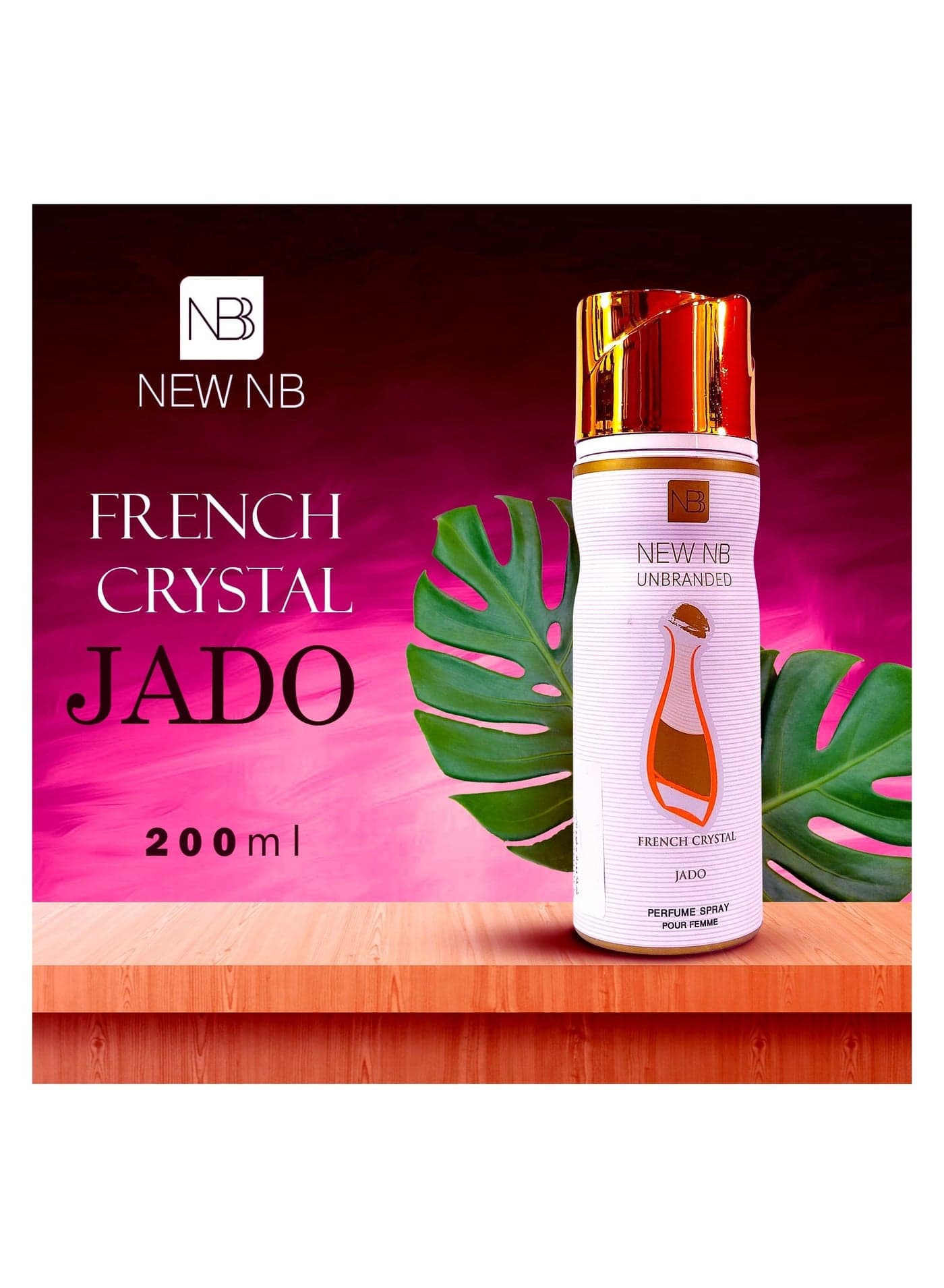 Perfume Spray Frensh crystal Jado For Women 200ml Body Mists & Sprays (٣)