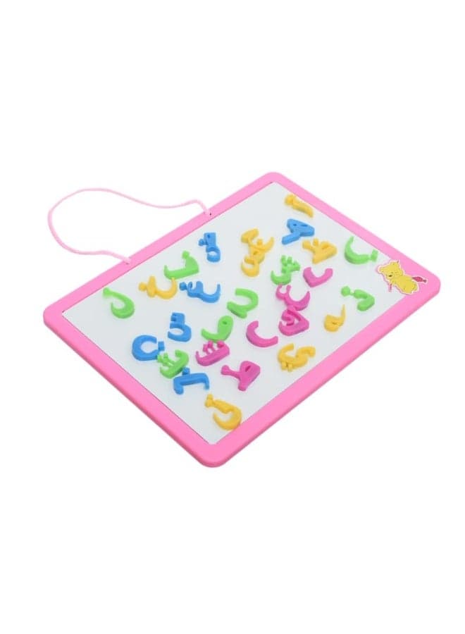 Magnetic Erasable Drawing and Writing Study Board - Pink (2)