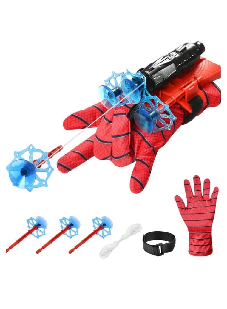 New Moang Spider Launching Glove, Spider Hero Gloves for Kids, Spider-Man Toy Glove, Spider-Man Web Launcher, Shooting Game, Wrist Play Set, Cosplay Launching Glove (3)