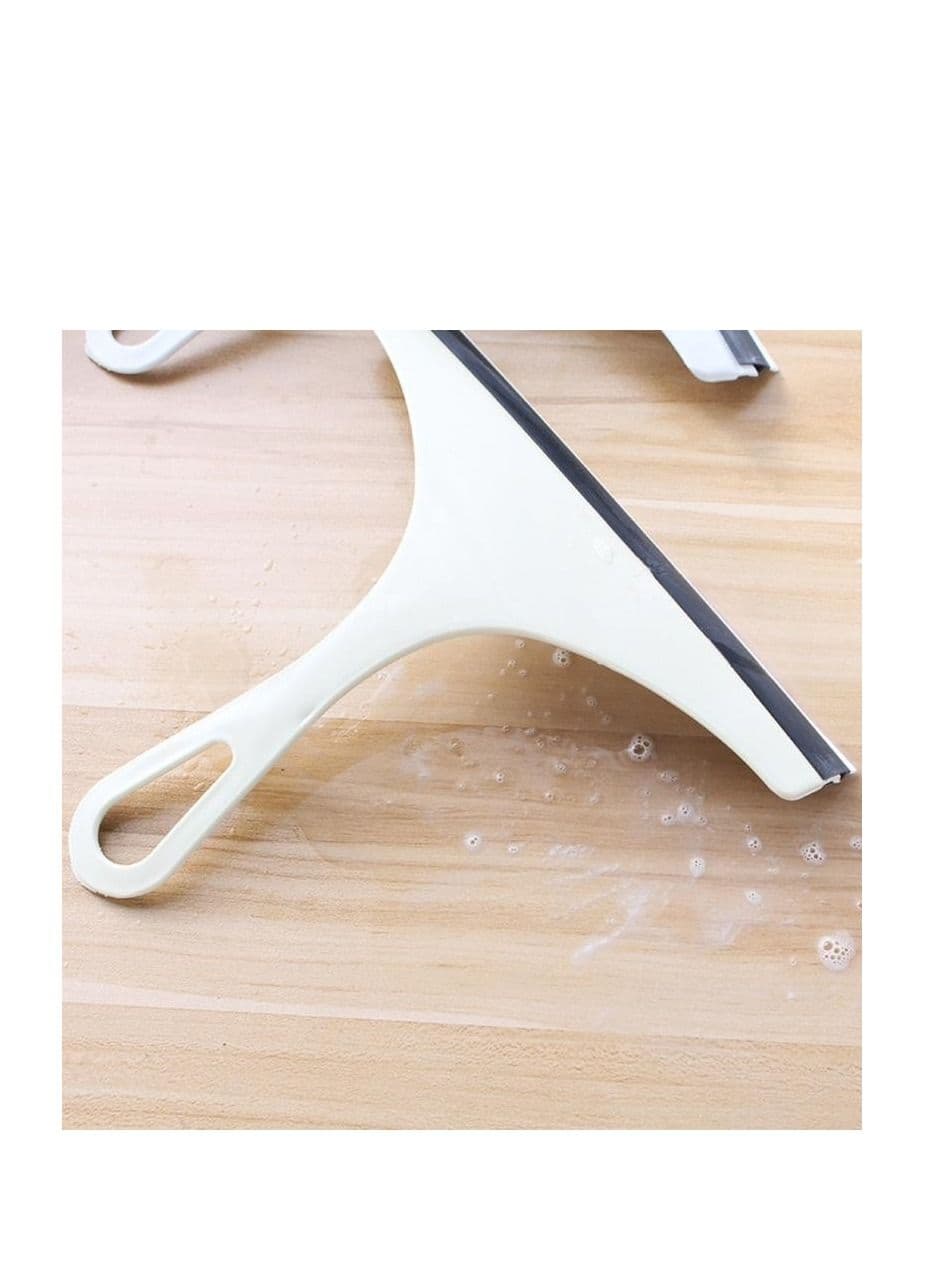 Bathroom Mirror Cleaner With Silicone Blade and Holder Hook Kitchen Cleaner Car Glass Shower Squeegee Window Glass Wiper Scraper (٦)
