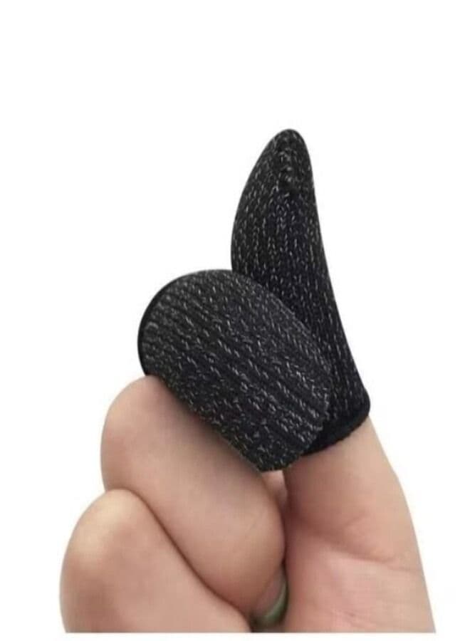 Mobile Game Controller Finger Sleeve Sets, Anti-Sweat Breathable Full Touch Screen Sensitive Shoot Aim Joysticks Finger Set For Pubg/Knives Out/Rules Of Survival-( 4 Pcs ) Gaming Gloves (٣)