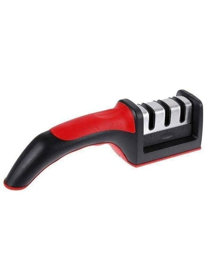 Next store 3-in-1 Knife Sharpener – Easily Sharpen Knives, Cleavers & Scissors, Stable Silicone Base, Safe and Easy to Use Kitchen Knives & Cutlery Accessories (3)