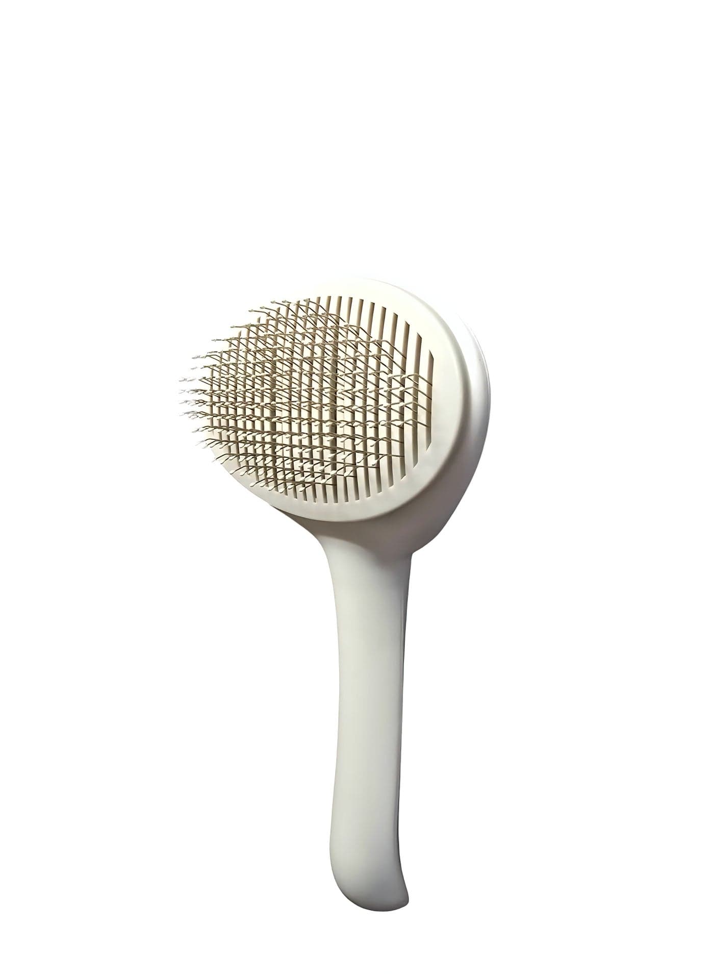 Self Cleaning Slicker Pet Brush, Dog & Cat Grooming Shedding Brush - Easy to Remove Loose Undercoat, Pet Massaging Tool Suitable for Pets with Long or Short Hair (Grey) Pet Supplies (٥)