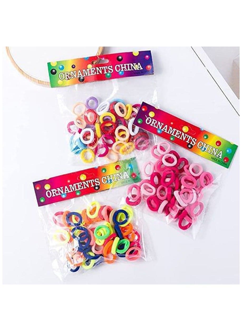 3 Bags Of Privacy Round Hair Elastic Hair Bow - Colors (2)