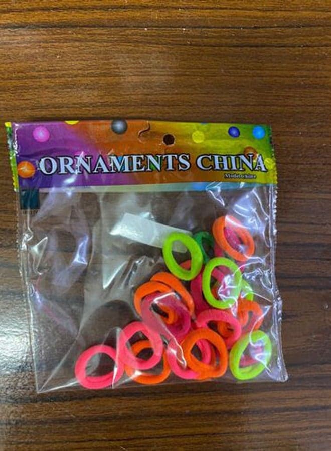 3 Bags Of Privacy Round Hair Elastic Hair Bow - Colors (6)